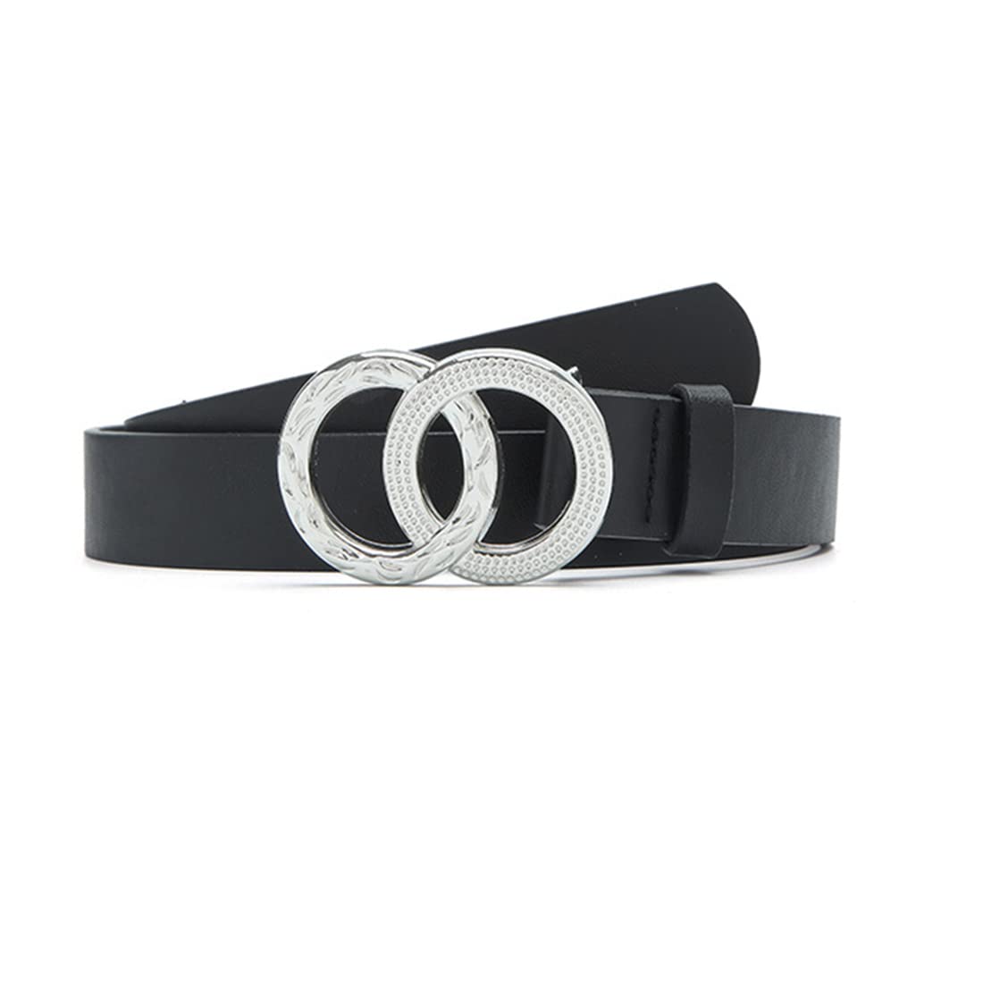 PALAY Women Sleek Double Ring Closure Metal Belt For Dress Ladies,Blouse,Coat,Evening Gown-41.7inch (Black) PALAY Women Sleek Double Ring Closure Metal Belt For Dress Ladies,Blouse,Coat,Evening Gown-41.7inch (Black)